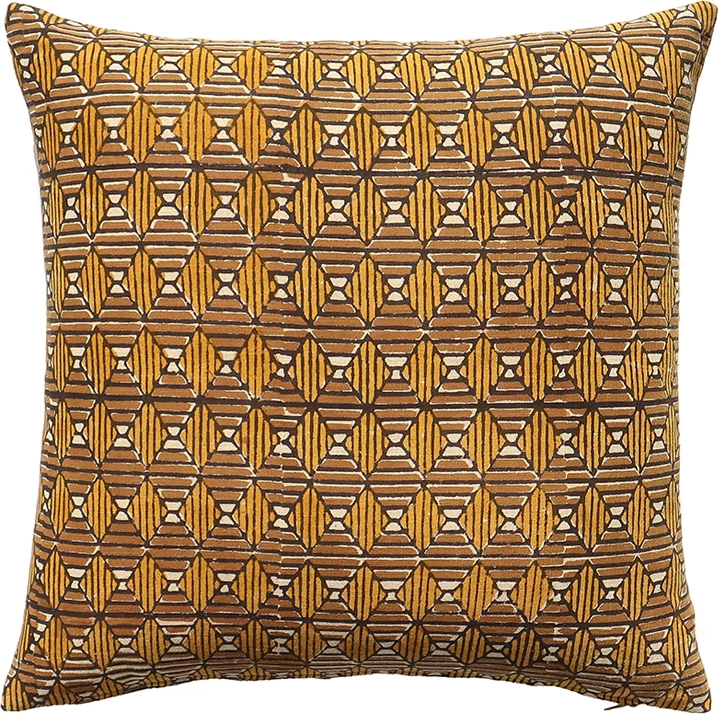 Jastëk dekorativ Samoan C, pambuk, karamel-dijon, 50x50cm