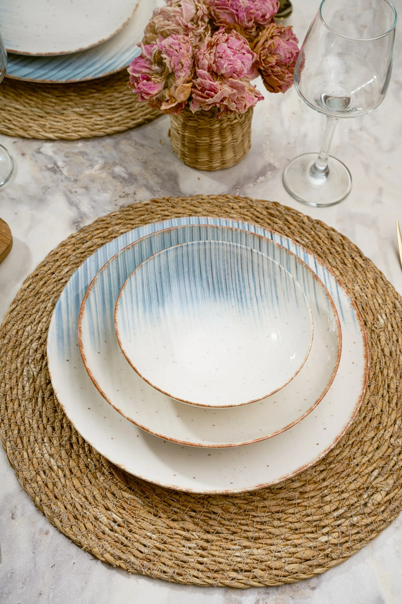 Set për drekë prej porcelani, 24 copë, Hermia, GBSATN24Y4R319314