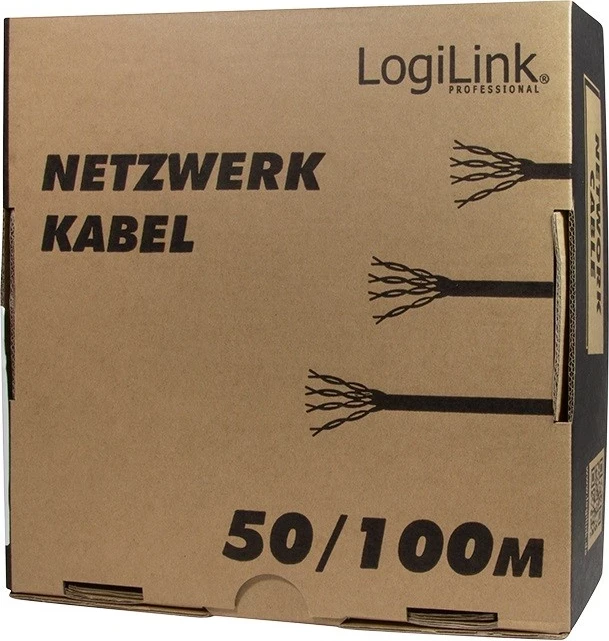 Kabllo Logilink S/FTP kat.7, 100.0m, e bardhë