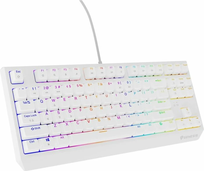 Tastierë mekanike gaming Genesis Thor 230 TKL, e bardhë