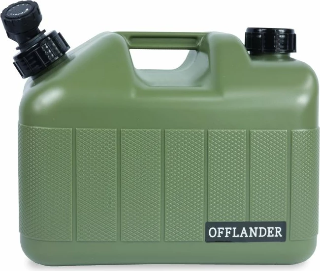 Rezervuar uji Offlander me rubinet për turizëm, 10L, jeshil