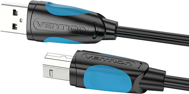 Kabllo printeri Vention VAS-A16-B500, USB-A në USB-B, 5m, e zezë