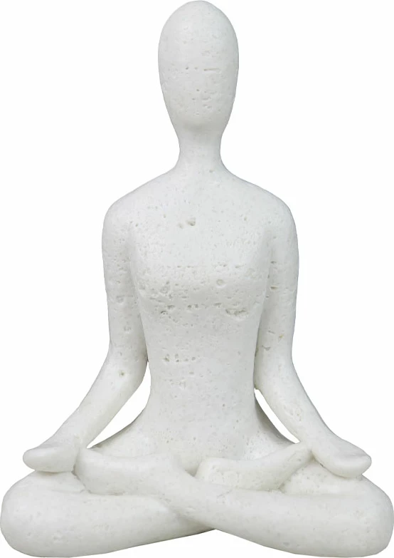 Dekor MORPH II, trup, rrëshirë e bardhë, 13x7.5x17.5cm