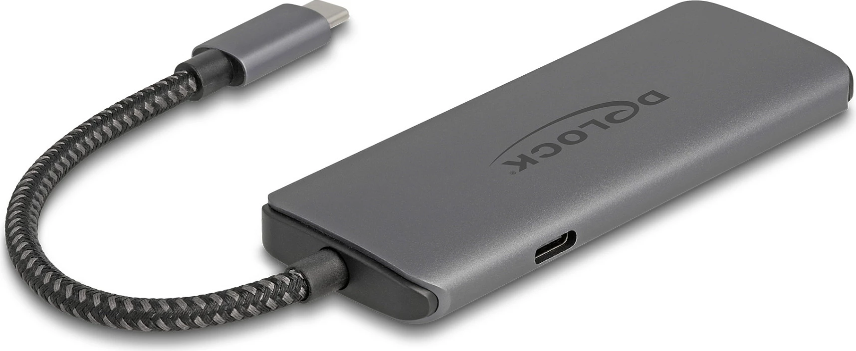 Docking station USB-C DeLOCK 8K HDMI, USB, PD 100W, gri