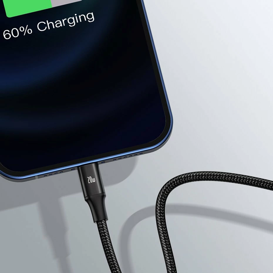 Kabllo 3-në-1 Baseus Rapid Series CAMLT-SC06, 1.5m, 20W, USB-C/Lightning/micro USB, e gjelbër