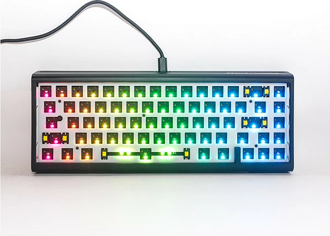 Tastierë gaming Ducky Tinker 65 Barebone, 65%, RGB, ISO-DE, e zezë