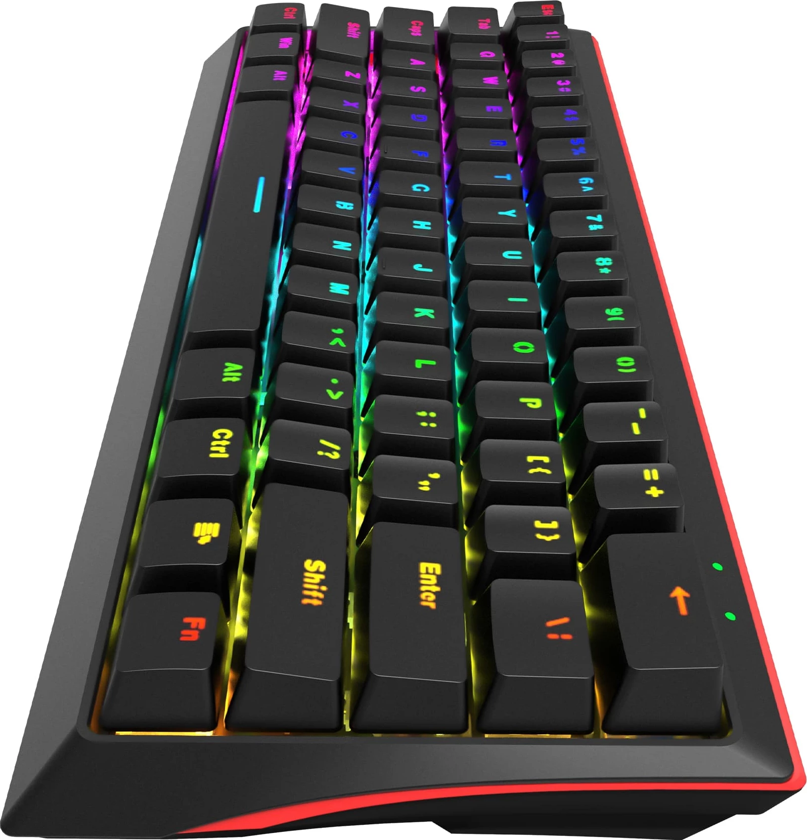 Tastierë mekanike Marvo KG962 60% Wired RGB Blue Switch, e zezë