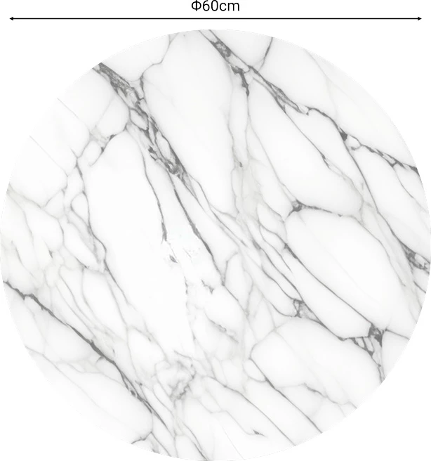 Sipërfaqe tavoline Kailo pamje mermeri D60cm