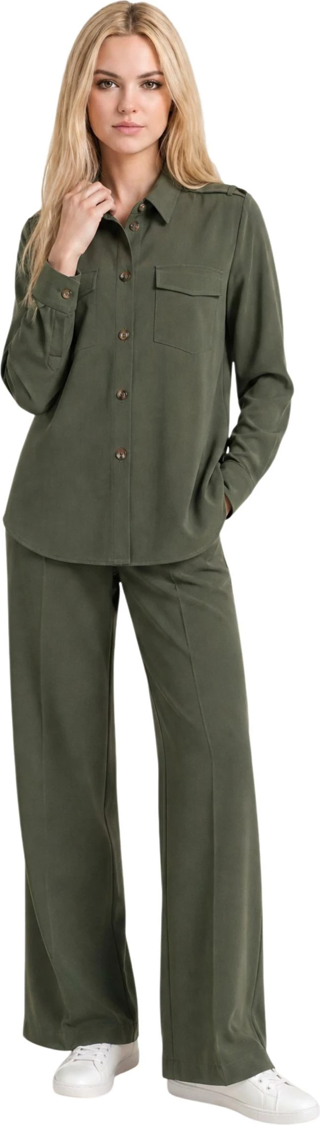 Këmishë overshirt për femra I am 33067, jeshile ulliri [Madhësia: XS]
