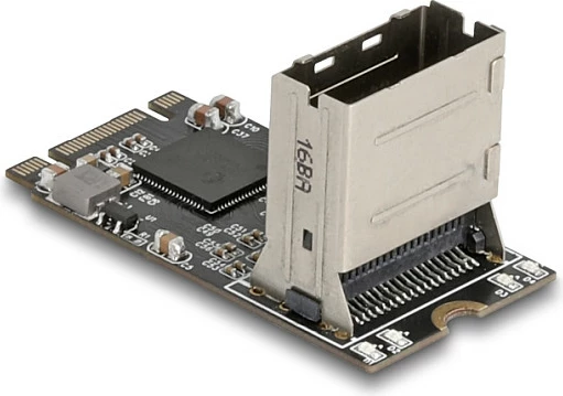 Kontroller M.2 DeLOCK 64260, M.2 2242 në Mini-SAS me 4x SATA 6Gb/s, i zi