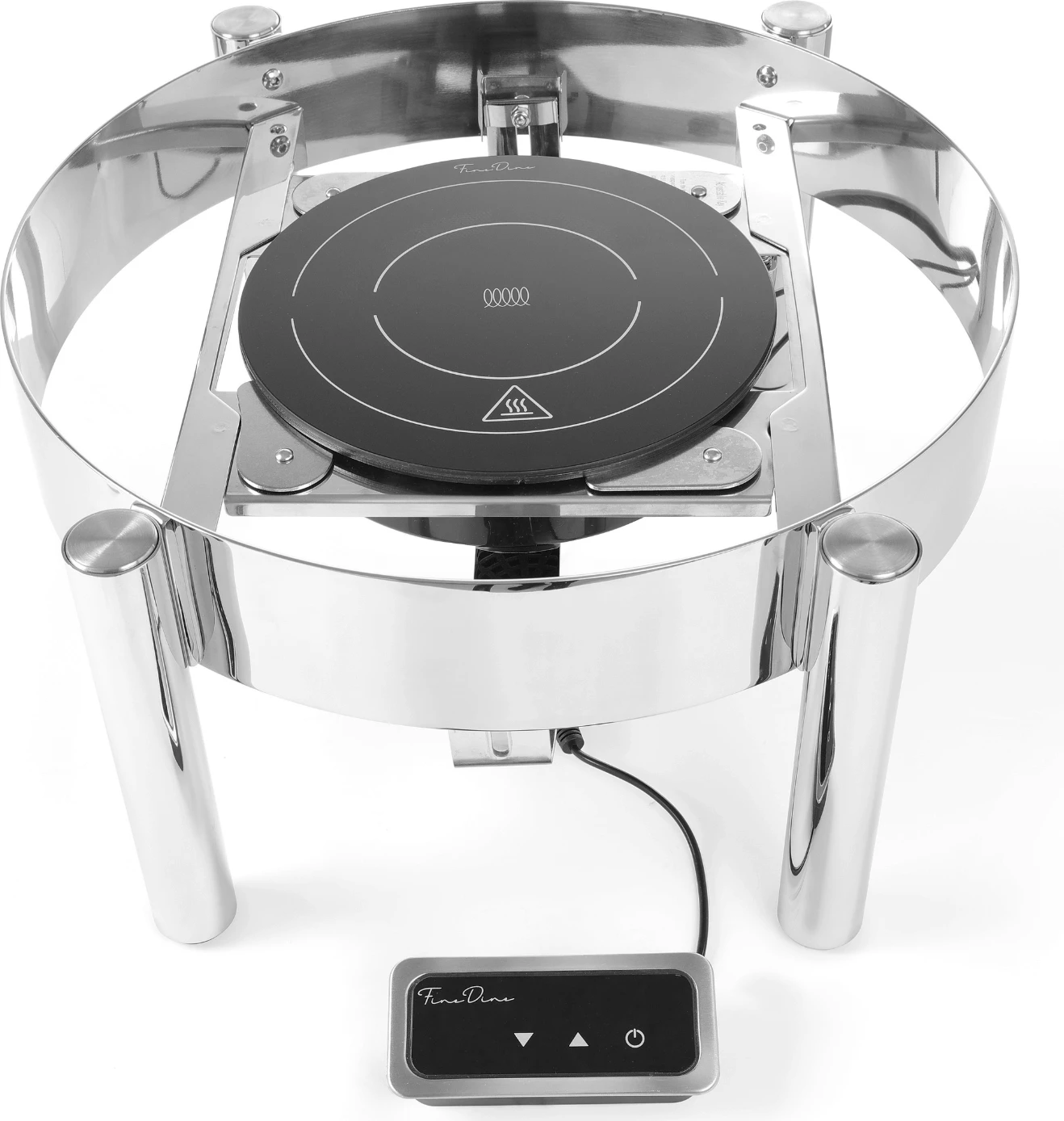 Ngrohës me induksion, Fine Dine, 239193, 800 W, Ø245x68 mm, rregullator fuqie, e zezë
