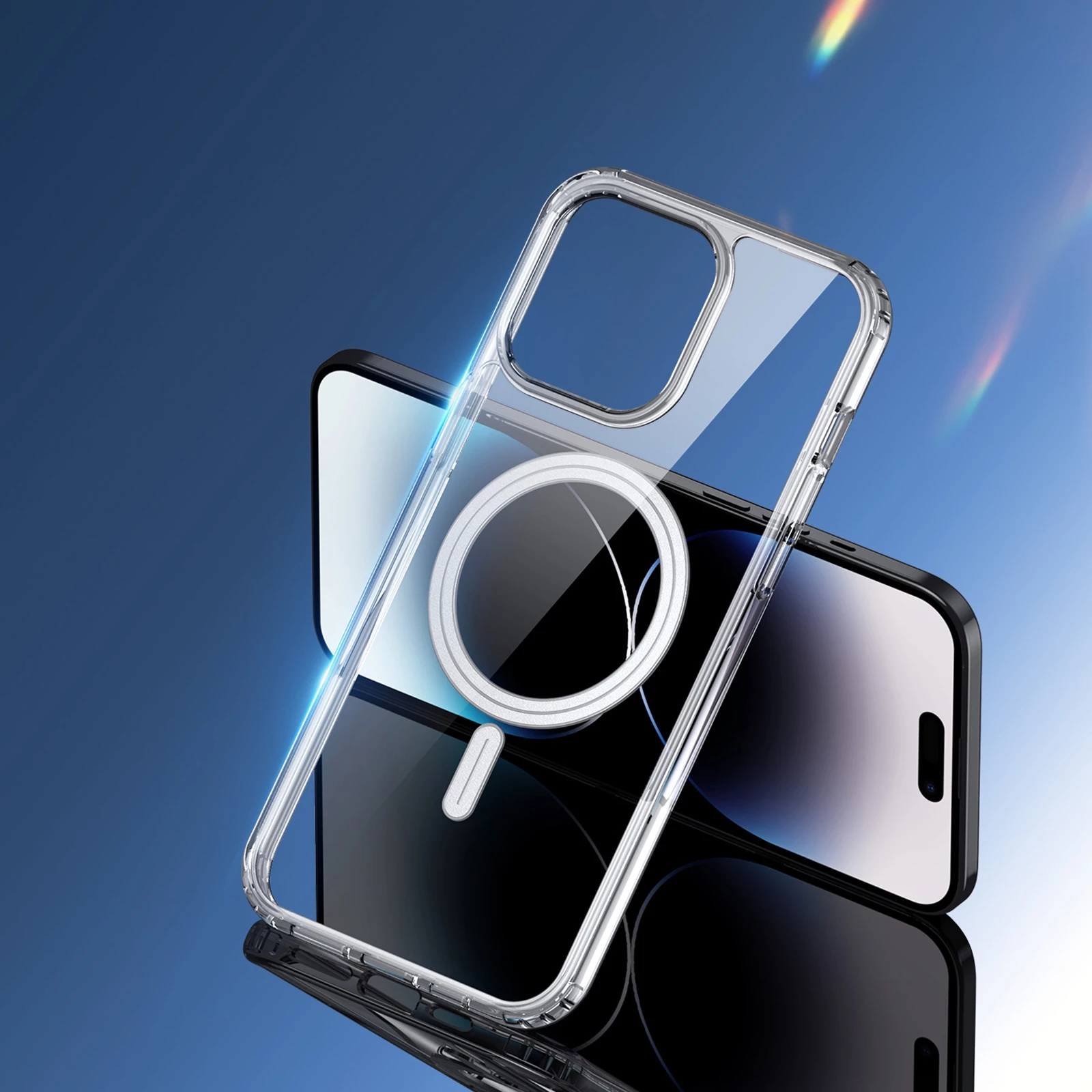 Mbështjellës Dux Ducis Clin për iPhone 15 Pro Max, MagSafe, Transparent