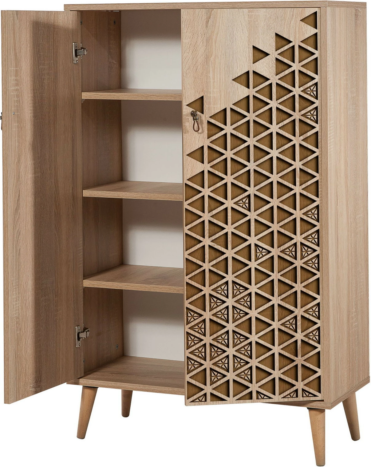 Dollap multifunksional Hanah Home, Multibox - 124, ngjyrë lisi Sonoma