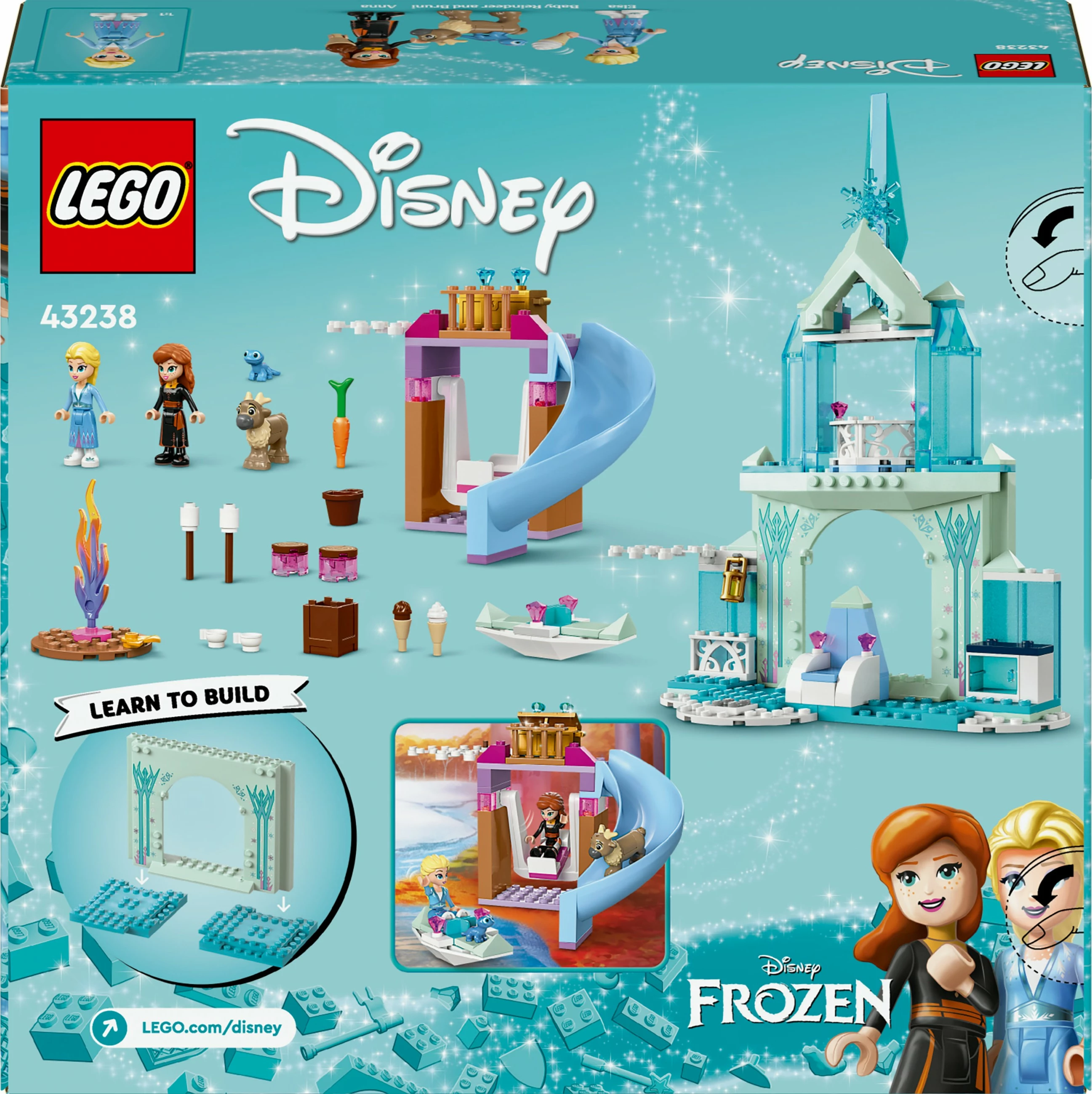 Set ndërtimi LEGO Disney 43238 Elsa's Frozen Castle, 163 pjesë, shumëngjyrësh