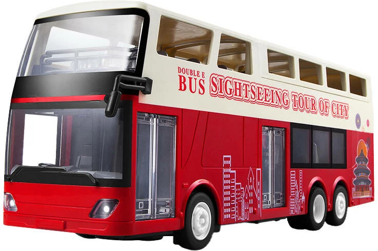 Autobus turistik me telekomandë Double Eagle E640-003, 1:18, i kuq/bardhë