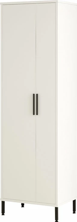 Dollap banjoje melamine Dorphy, bardhë, 50x36x165cm