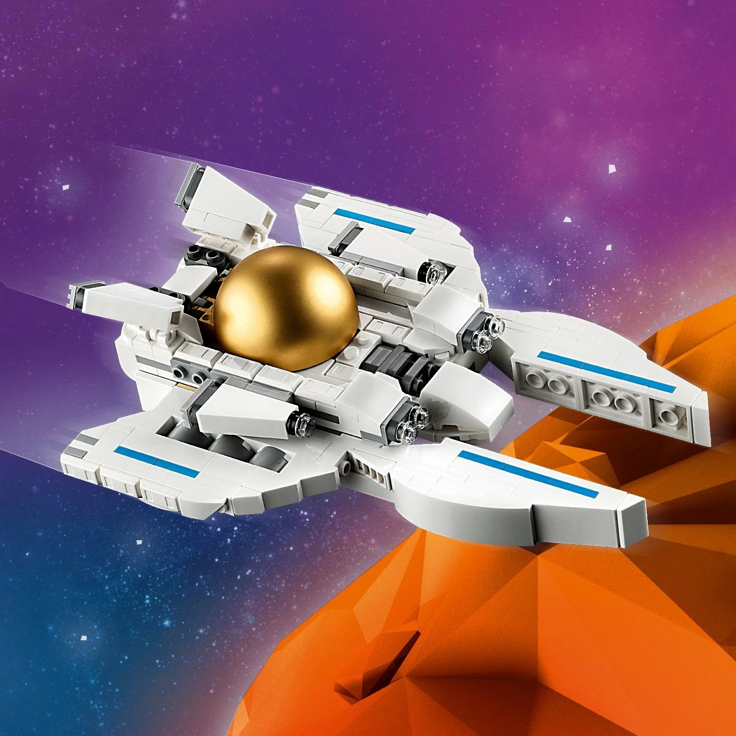 Set ndërtimi LEGO Creator Astronaut 31152, 3-në-1, 647 copë, bardhë/ari