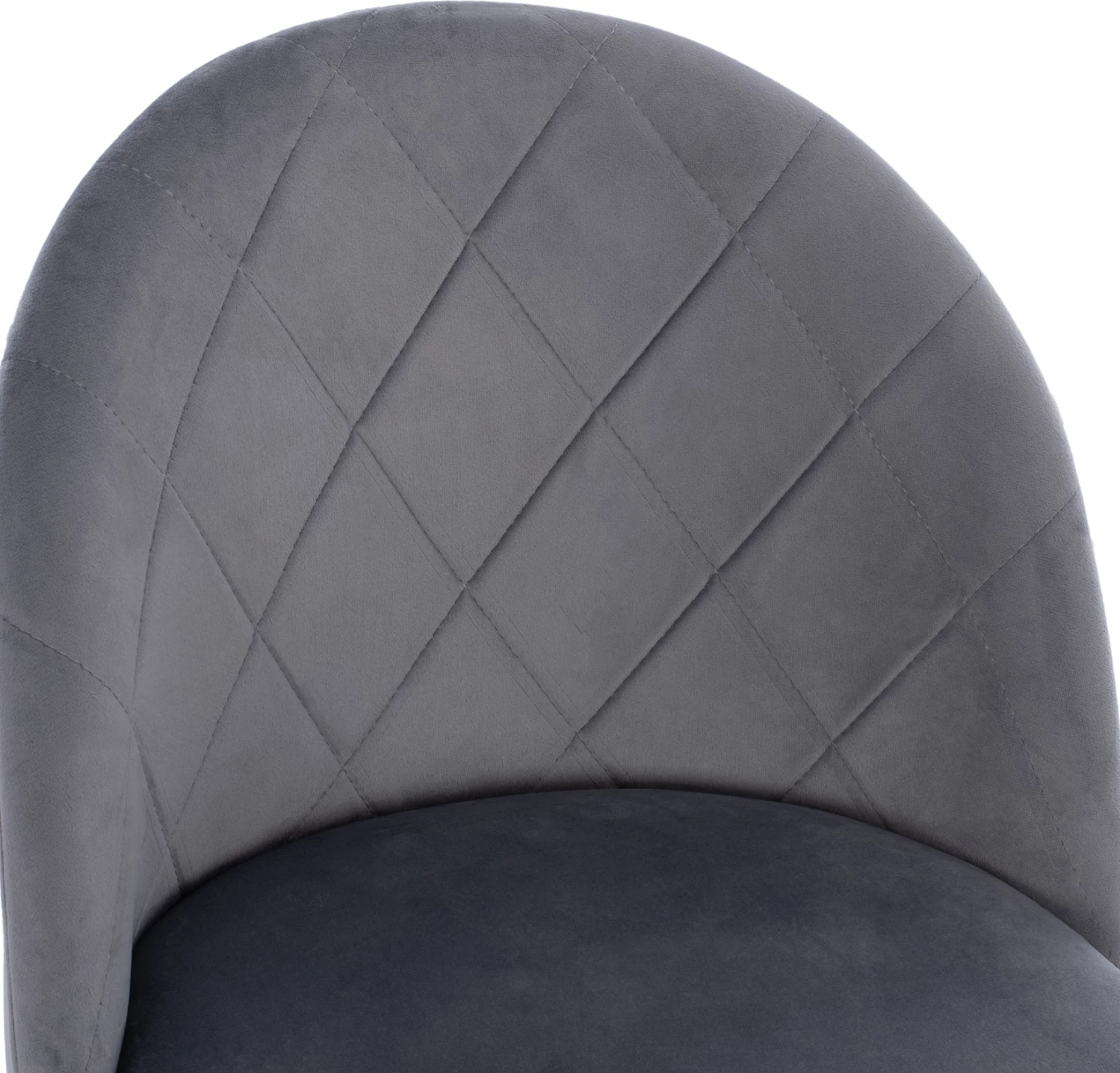 Karrige për bar, lartësi mesatare, FH8732.11, këmbë metalike, kadife gri, 50x56x98 cm., set prej 2 copë