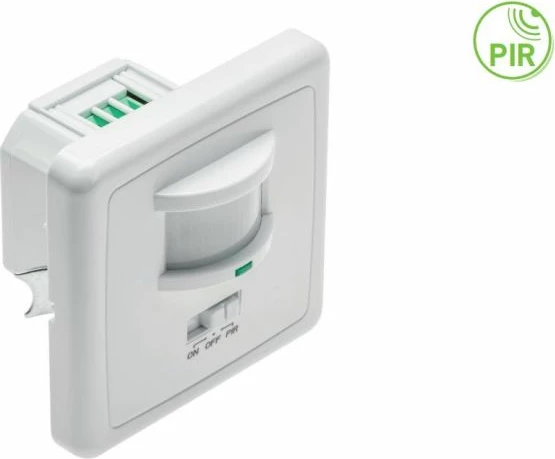 Sensor lëvizjeje muri GTV CR-CR4L00-00 1200W (300W LED) IP20, i rregullueshëm, i bardhë