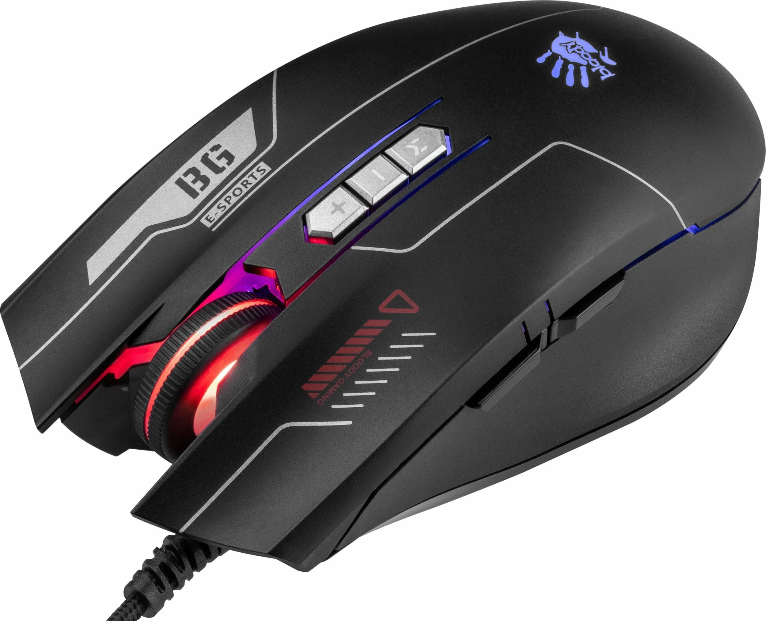 Set gaming tastierë + Maus + Mauspad A4Tech Bloody B1700, RGB, 6000 DPI, e zezë