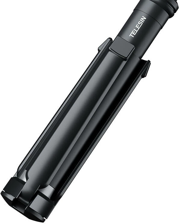 Selfie stick me tripod Telesin GP-MNP-090-S për kamera sportive dhe telefon, i zi