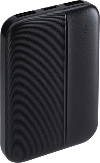 Powerbank RIVACASE VA2006 5000 mAh 10W 2x USB-A USB-C hyrje airplane friendly, e zezë