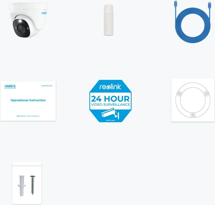 Kamerë sigurie Reolink P334, 4K 8MP Ultra HD, PoE, e bardhë