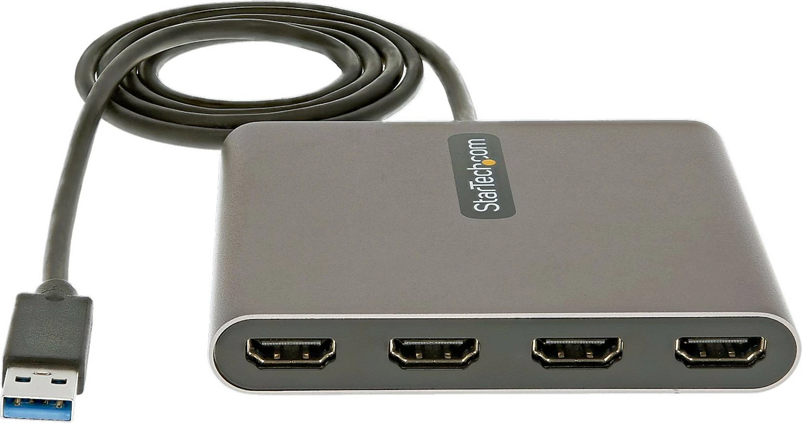 Adapter USB 3.0 në 4x HDMI StarTech, 1080p 60Hz, për 4 ekrane, Gri