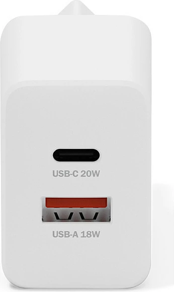 Karikues USB Digitus 20W, 1x USB-C, 1x USB-A, i bardhë