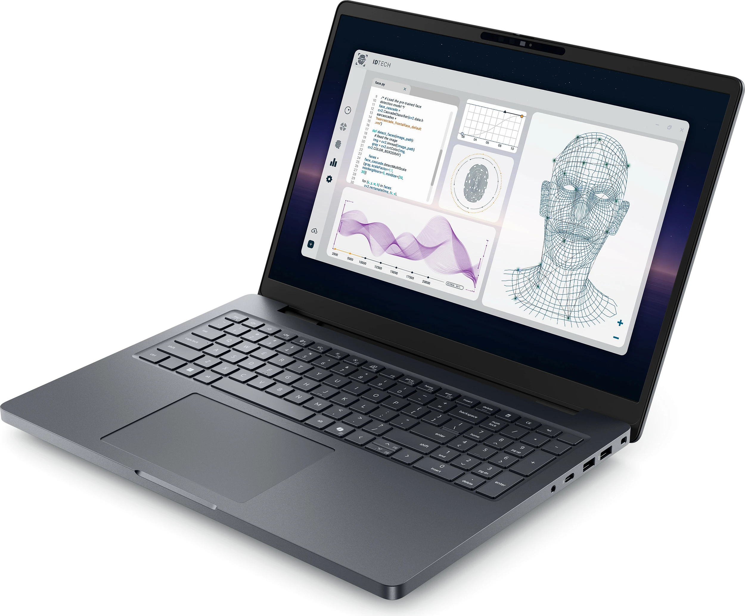 Laptop Dell Pro Max 16 Plus CU7 265HX, 32GB RAM Memorje, 1TB SSD, NVIDIA RTX PRO 3000 12GB, 16" W11 Pro, Magnetite