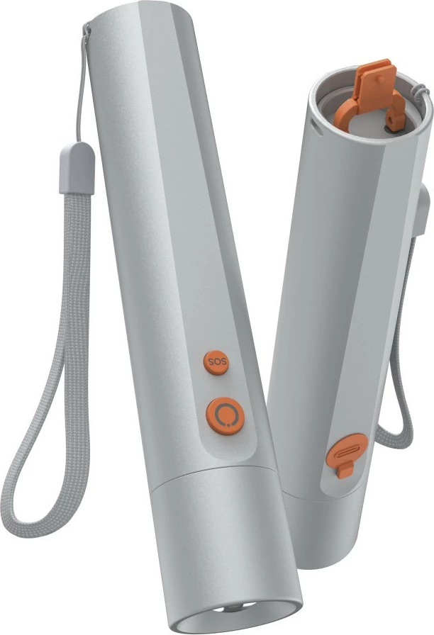 Elektrik dore LED, Hama, FL300 228603, 350 lm, rimbushëm USB-C, 4 mënyra, rreze 100 m, argjendtë