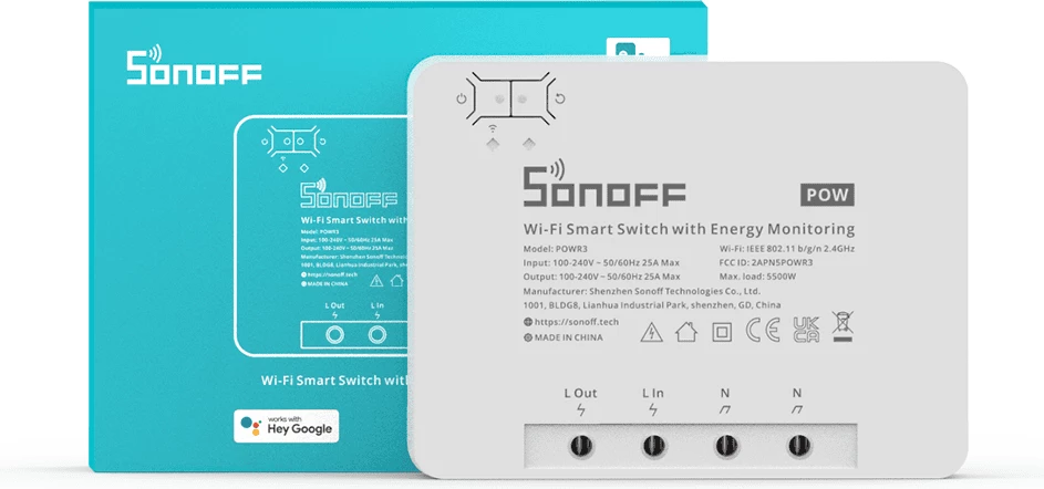 Ndërprerës inteligjent Sonoff POWR3
