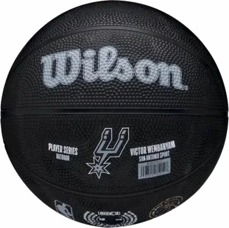 Top për basketboll Wilson, i zi [Madhësia: 3]