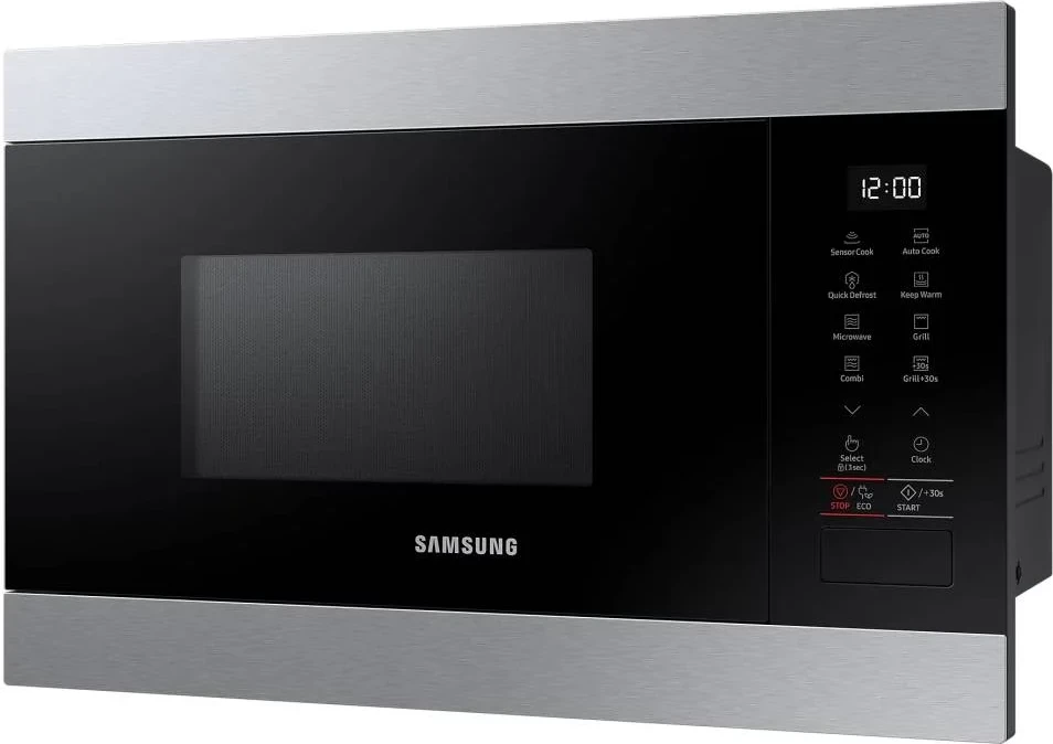 Furrë me mikrovalë e inkorporueshme, Samsung, MG22M8274AT/E2, 22L, grill, 850W, kontroll me prekje, e zezë/inoks