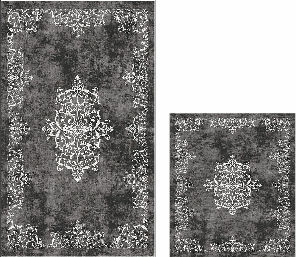 Set tapetash për banjo, 2 copë, Mijölnir, 510616, ngjyrë gri