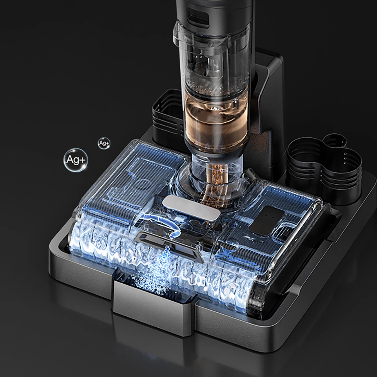 Fshesë elektrike pa kabllo JIMMY PW11, 3-në-1, 400W, 4000mAh, 0.6L, argjend/gri