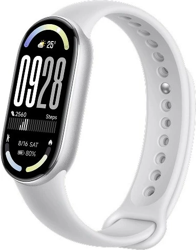 Smartwatch Xiaomi Smart Band 10 1.72\" AMOLED, 150+ sport mode, 5 ATM, bateri deri 21 ditë, Glacier Silver