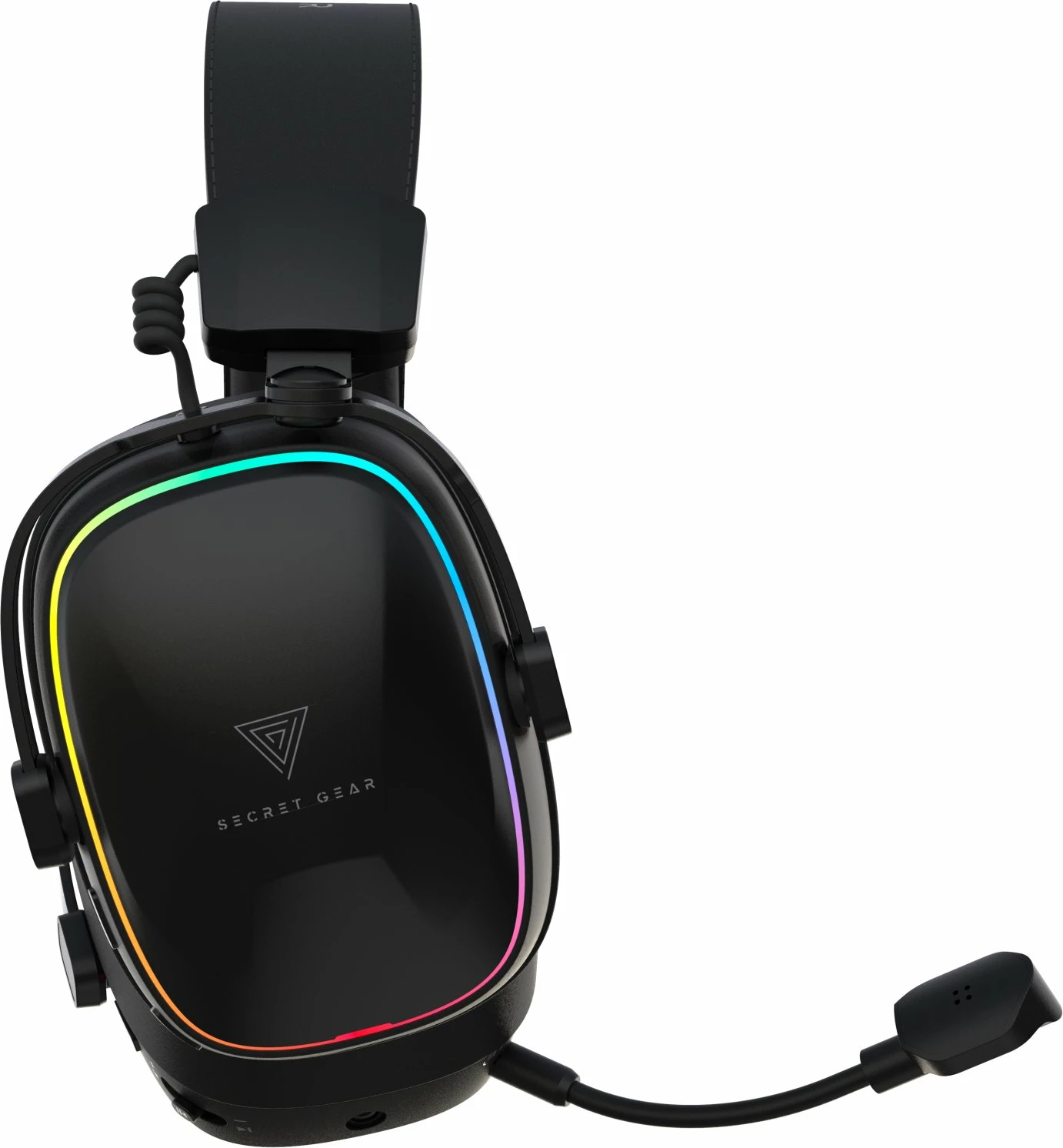Kufje gaming Secret Gear SX2 7.1 surround, wireless 2.4GHz/Bluetooth + 3.5mm, RGB, mikrofon i heqshëm, të zeza, set