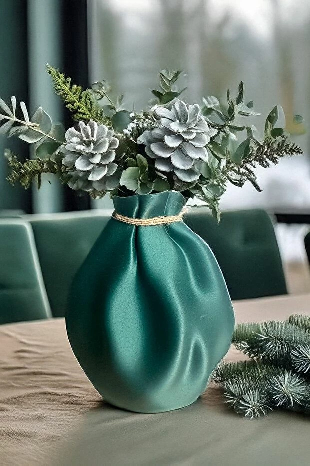 Vazo Evila Originals, ngjyrë jeshile petrol, Rainbow, 20cm