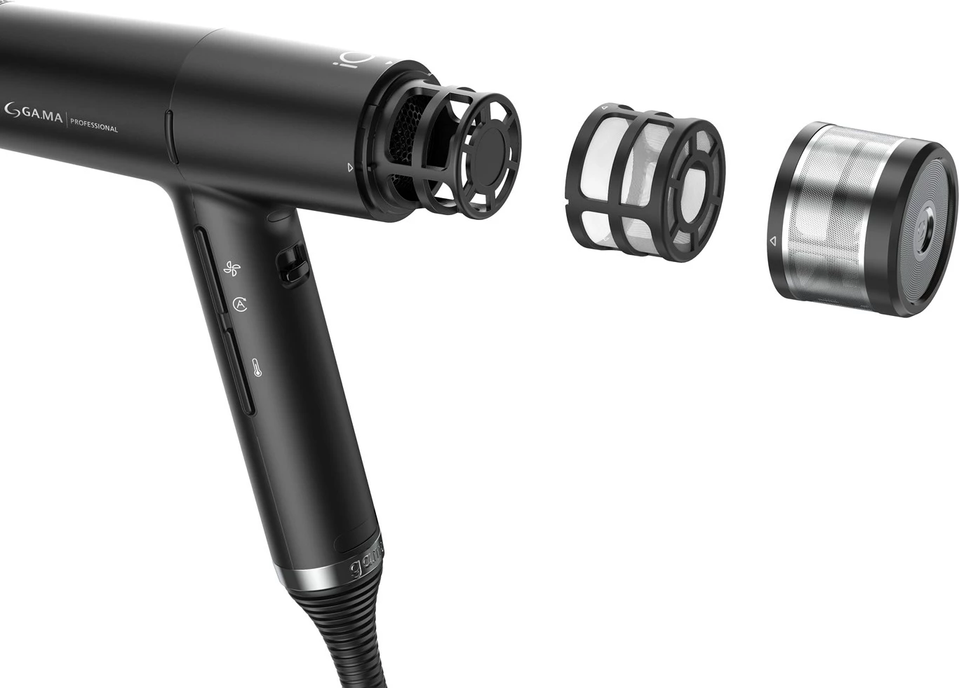 Tharëse flokësh GA.MA PH6080.BK IQ3 Perfetto, 1600 W, e zezë