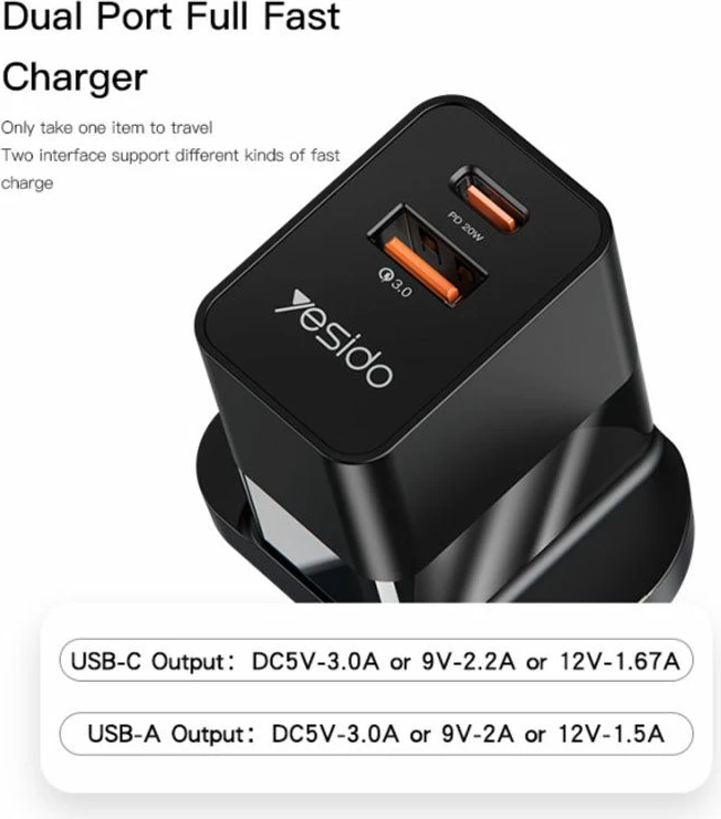 Mbushes Telefoni 230v Usb&amp;type-c 20w