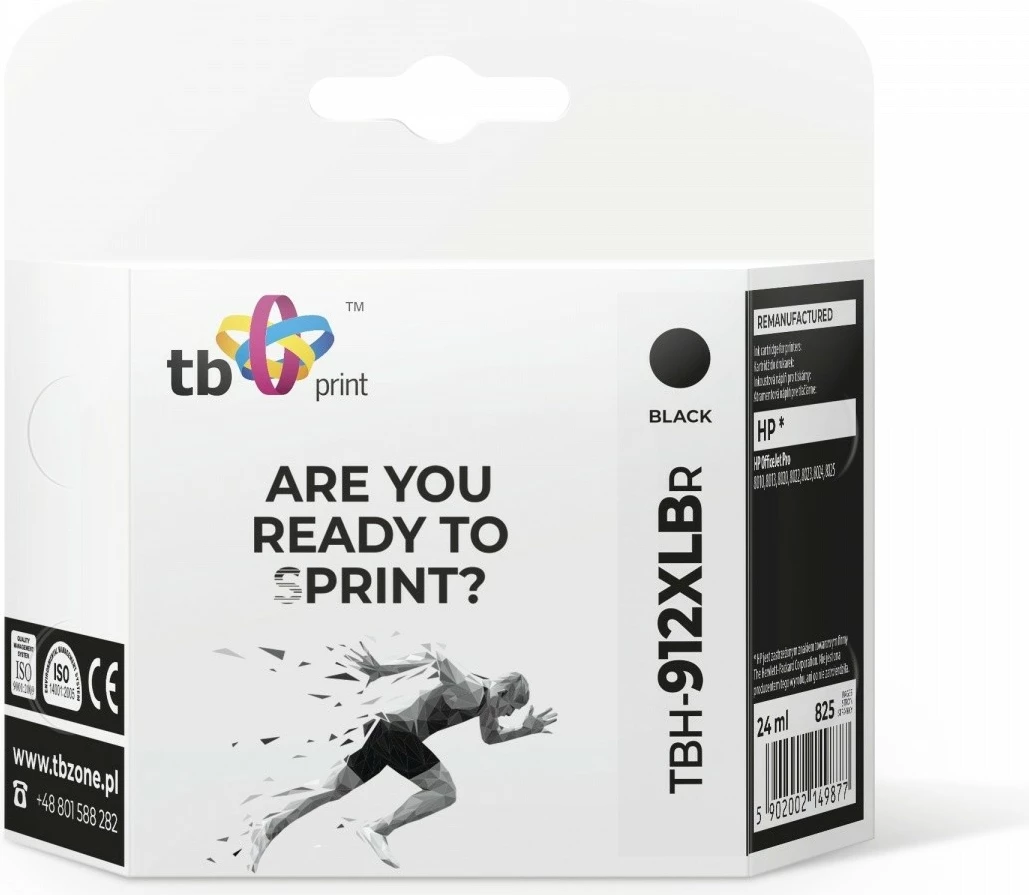 Toner TB Print TBH-912XLBR, për HP OfficeJet Pro 8010/8013/8020/8022/8023/8024/8025, i zi