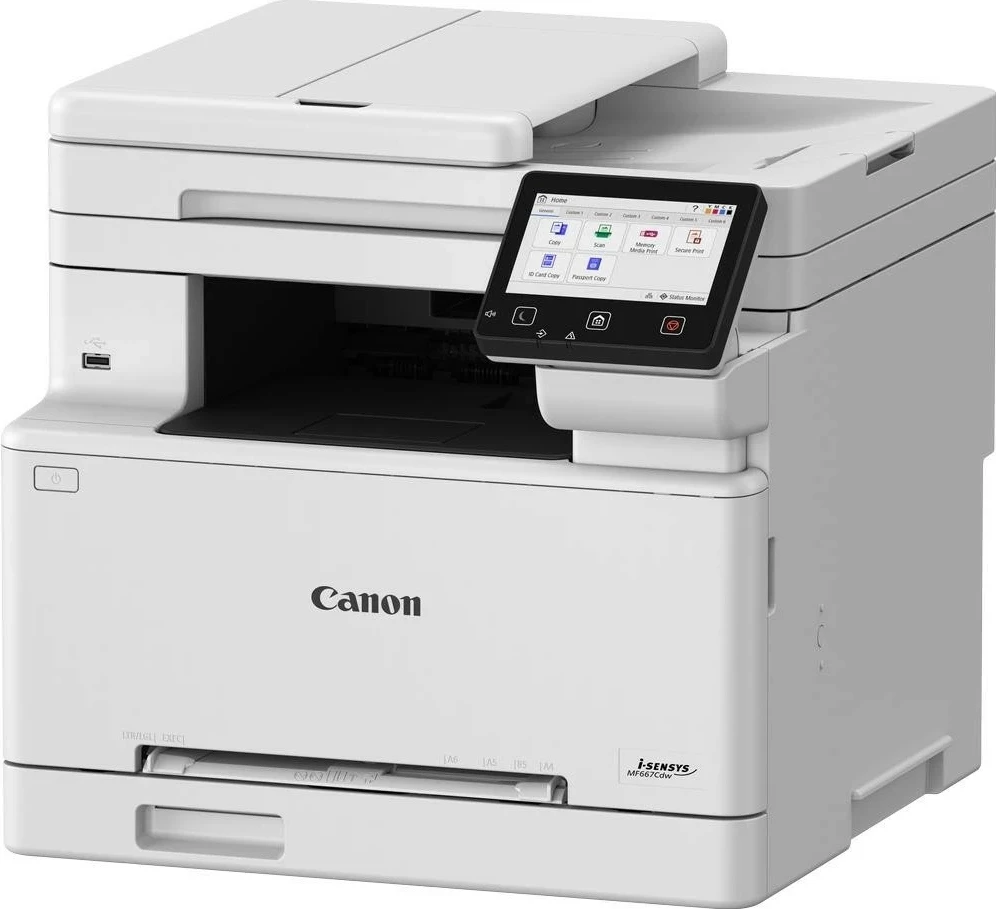 Printer laser Canon i-Sensys MF667Cdw, multifunksional, Wi-Fi, i bardhë