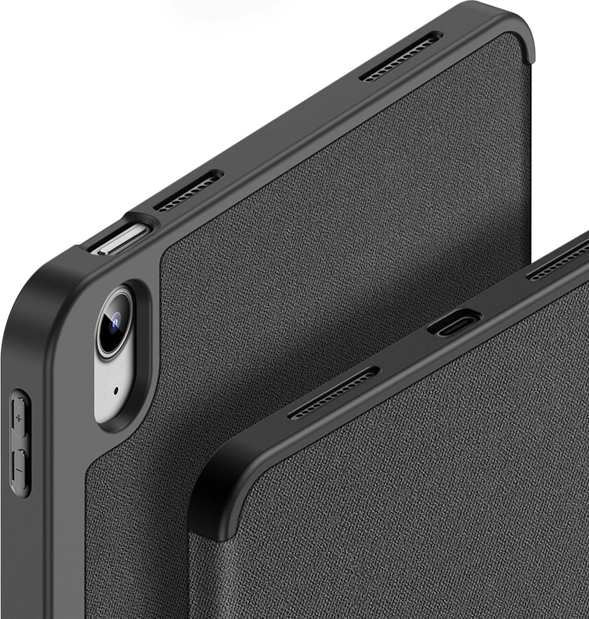 Mbështjellës tablet Dux Ducis Domo, për iPad 10.9'' 2022 (10 gjeneratë), Smart Cover me stand, auto sleep, i zi