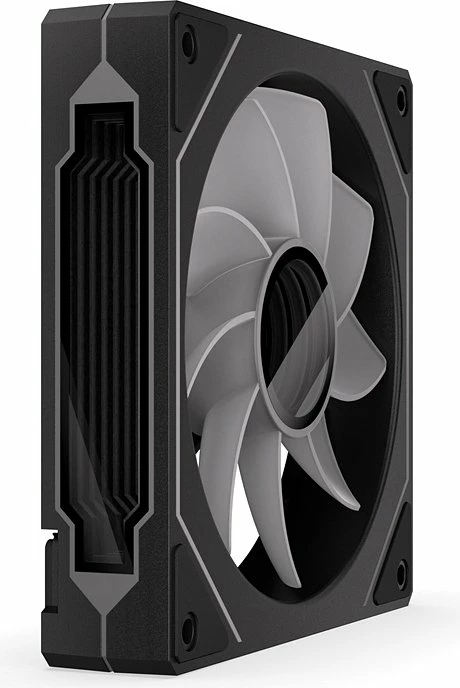 Ventilator PC Krux Corvus Reverse 120 ARGB (KRXE008) 120mm PWM 1600rpm, zi/bardhë, 1 copë