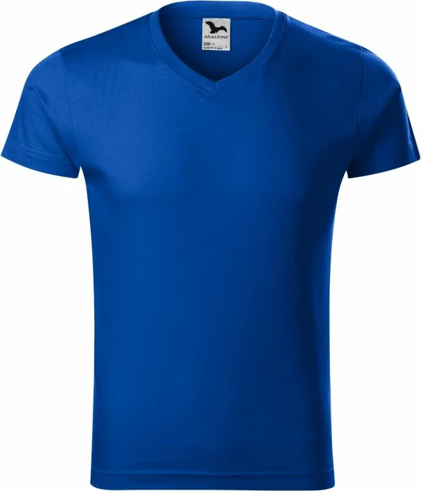 Maicë për meshkuj Malfini, ngushtë me qafë V, blu