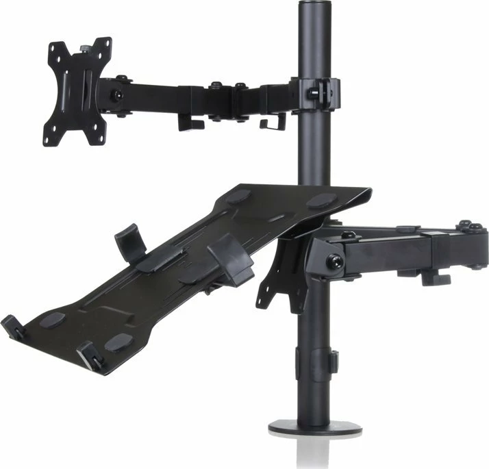 Mbajtës tavoline për monitor dhe laptop Art L-24 (RAMM L-24) 13-32\" VESA 75x75/100x100, i zi
