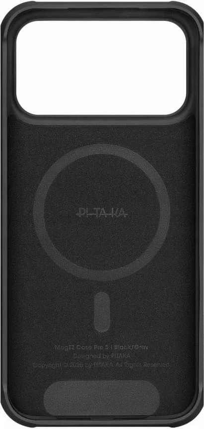 Mbështjellës Pitaka Aramid ProGuard KI1701MGPM për iPhone 17 Pro Max, MagSafe, aramid/TPU, i zi/gri