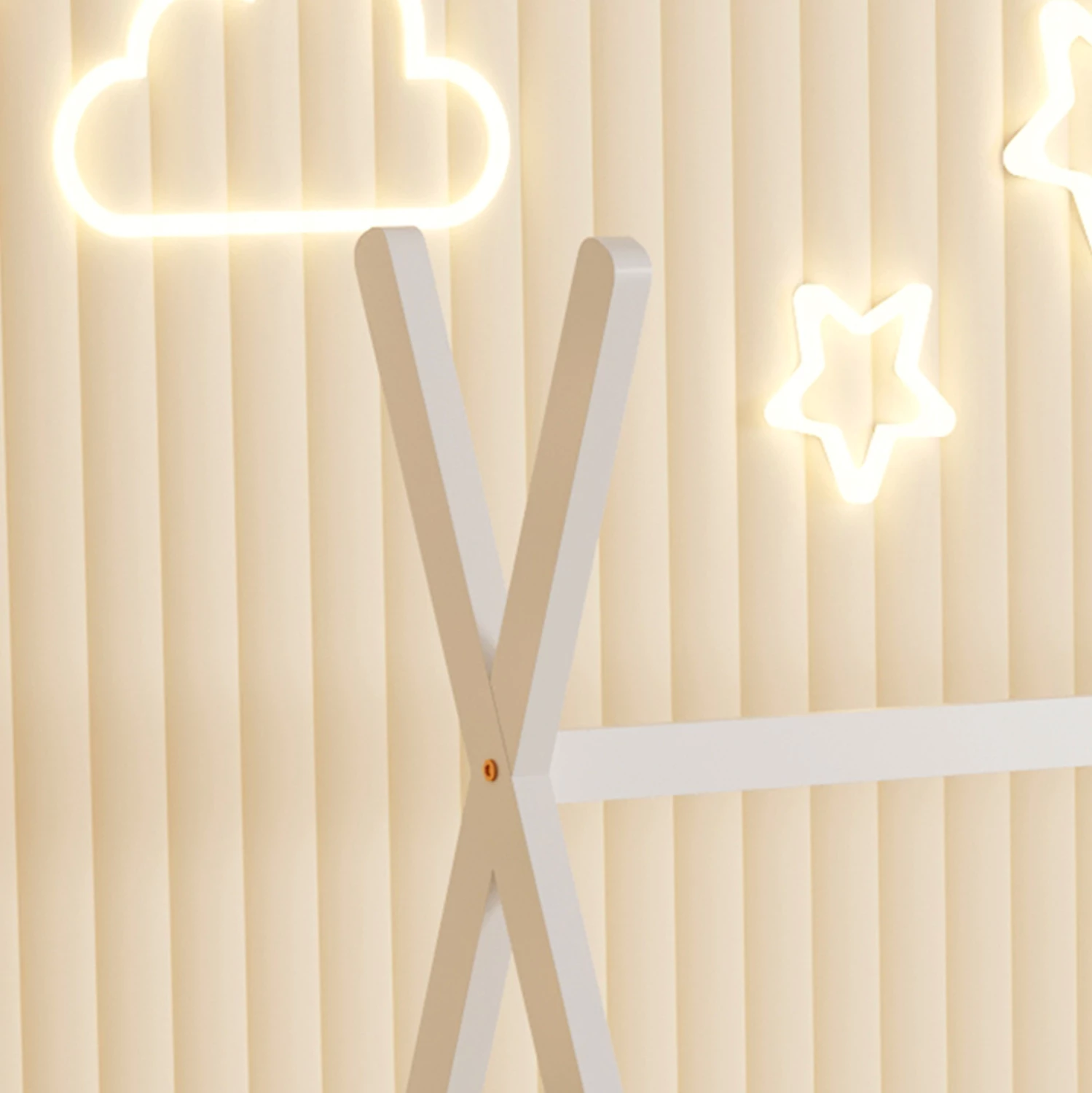 Krevat për fëmijë MUNK FH681.03 t.MONTESSORI dru pishe i bardhë për dyshek 190x90cm