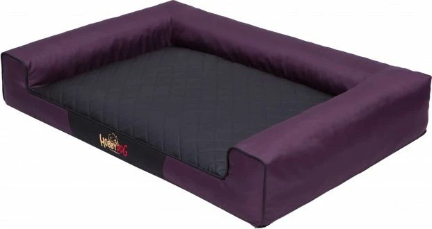 Shtrat për qen Hobbydog Victoria XXL 118x78x20 cm, burgundy/zi